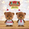 Li'l Woodzeez Holiday Bobbleez Teddy Bears Bell & Boots Set of 2
