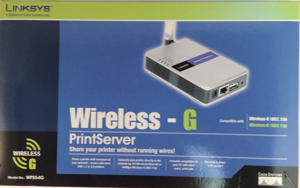 Linksys Wireless-G PrintServer, NO. WPS54G