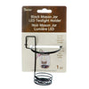 Mason Jar Tealight Holder - Black Wire