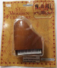 Mini Wooden Furniture, Mini Piano No. 972556-VIII, Miniature Collectible Furniture, Walnut Piano