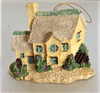 Miniature Holiday Village Cottage Ornament