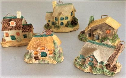 Miniature Holiday Village Cottage Ornament