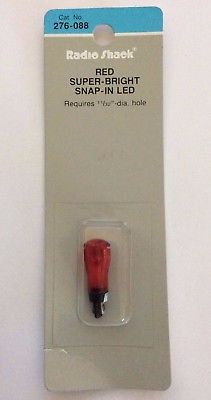 RadioShack Red Super-Bright Snap-In LED, No. 276-088