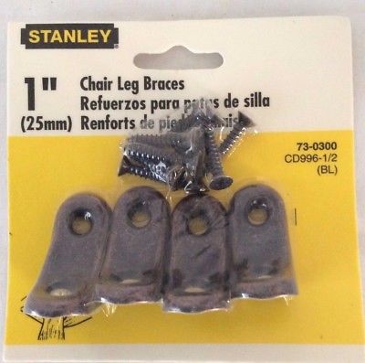 Stanley 1" Chair Leg Braces, Set of 4