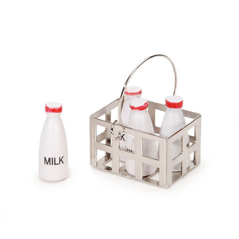 Timeless Minis - Milk Crate with Milk Bottles - Assorted Sizes - 1 set