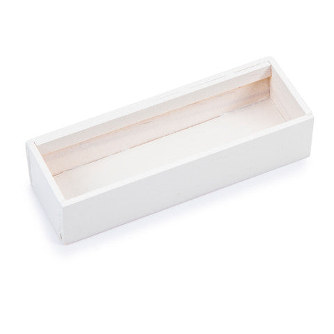Timeless Minis - Window Box - Wood - White - 3.5 x .8125 inches