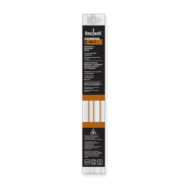 BernzOmatic Bronze Flux Coated Brazing/Welding Rods WB-5