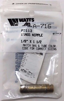 Watts Brass Nipple A-716 - NEW