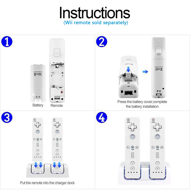 Wii Controller Charging Station - White