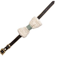 Wit & Delight Cable Knit Collar Slide, Pet Cable Knit Collar Bow
