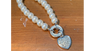 Nataliya V. Collister Faux Pear Bracelet with Rhinestones Heart Charm