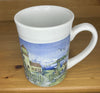 Gibson Everyday Stoneware 14oz. Mug Coastal Scene Lighthouse Signed Debi Hron 2004