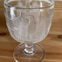 Vintage Imperial Wine Glass with Etched Eagle