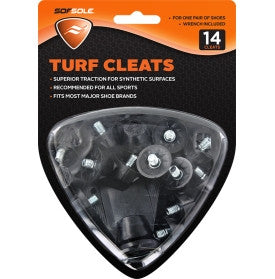 Sof Sole Turf Cleats (Multipurpose) - 6/16" Deep - 14 Cleats Pack